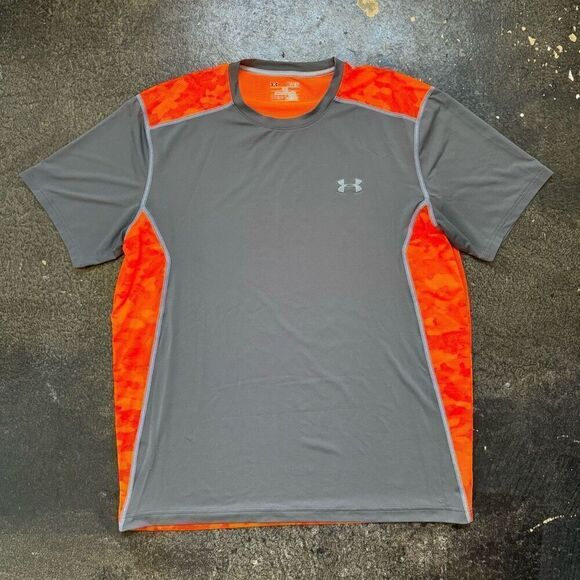 Under Armour Camo Polyester Blend Stretch Activewear T-Shirt Size Medium - Picture 1 of 16